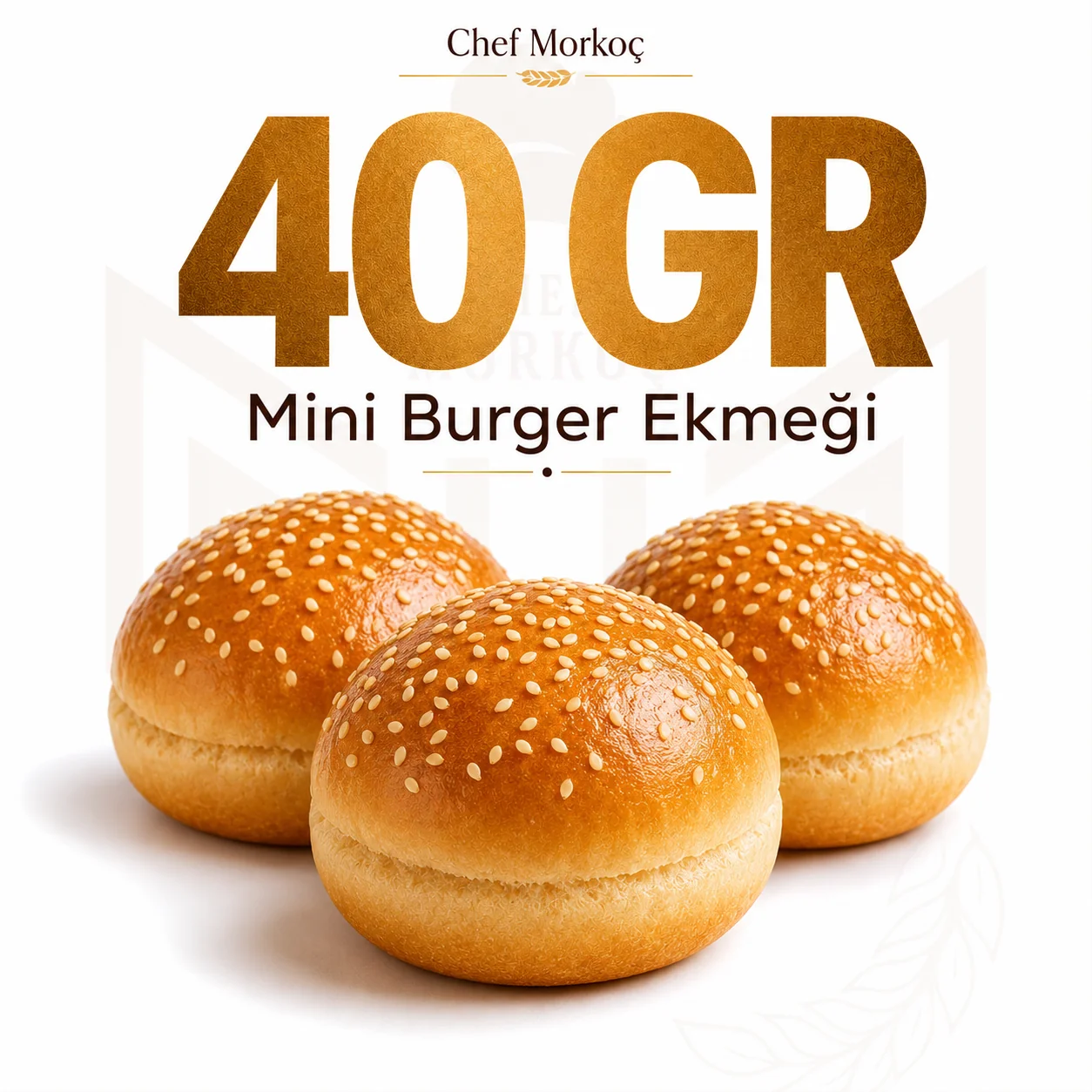 40 GR mini burger ekmeği