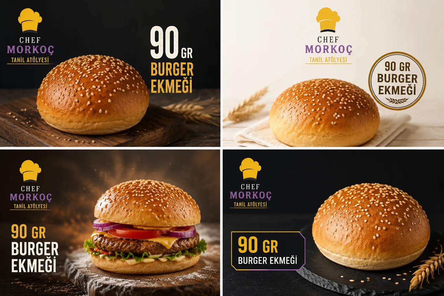 90 GR burger ekmeği