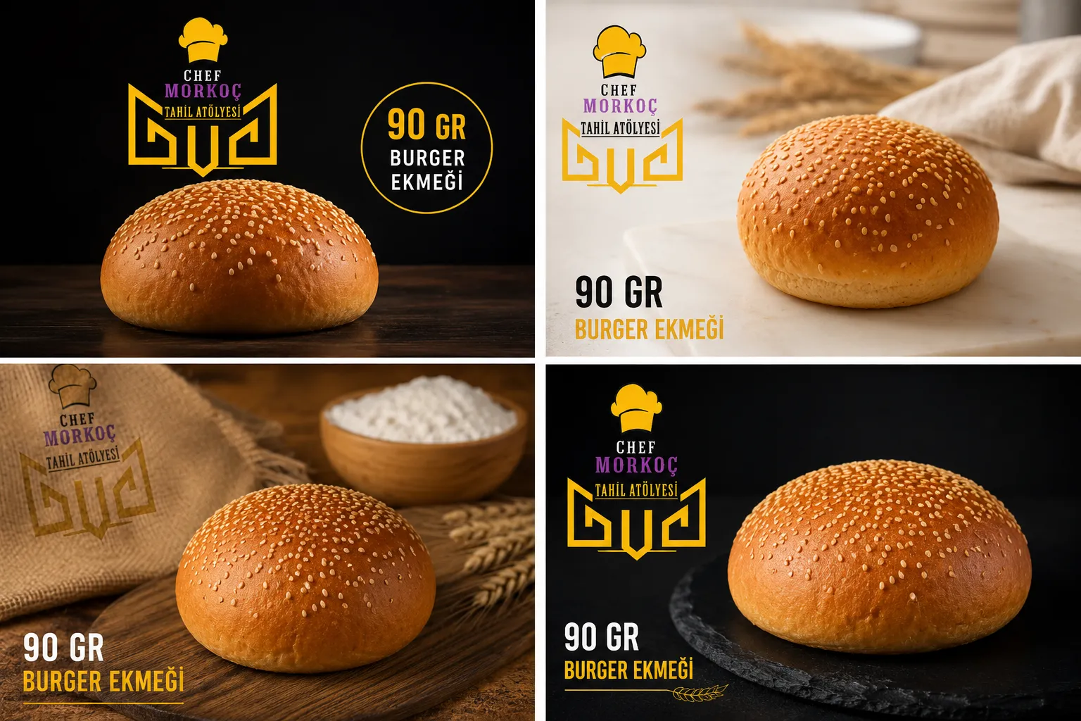 90 GR burger ekmeği