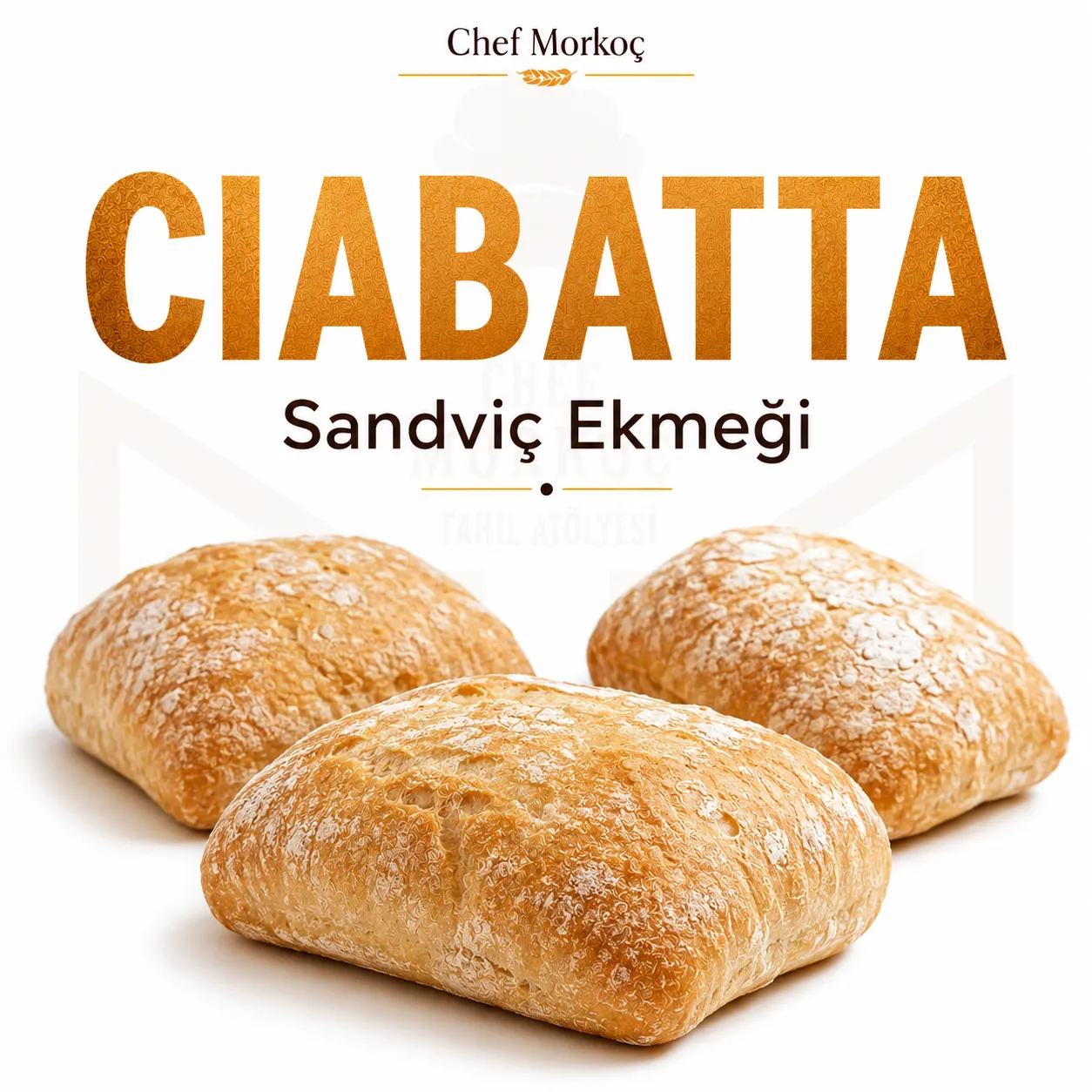 Ciabatta sandviç ekmeği