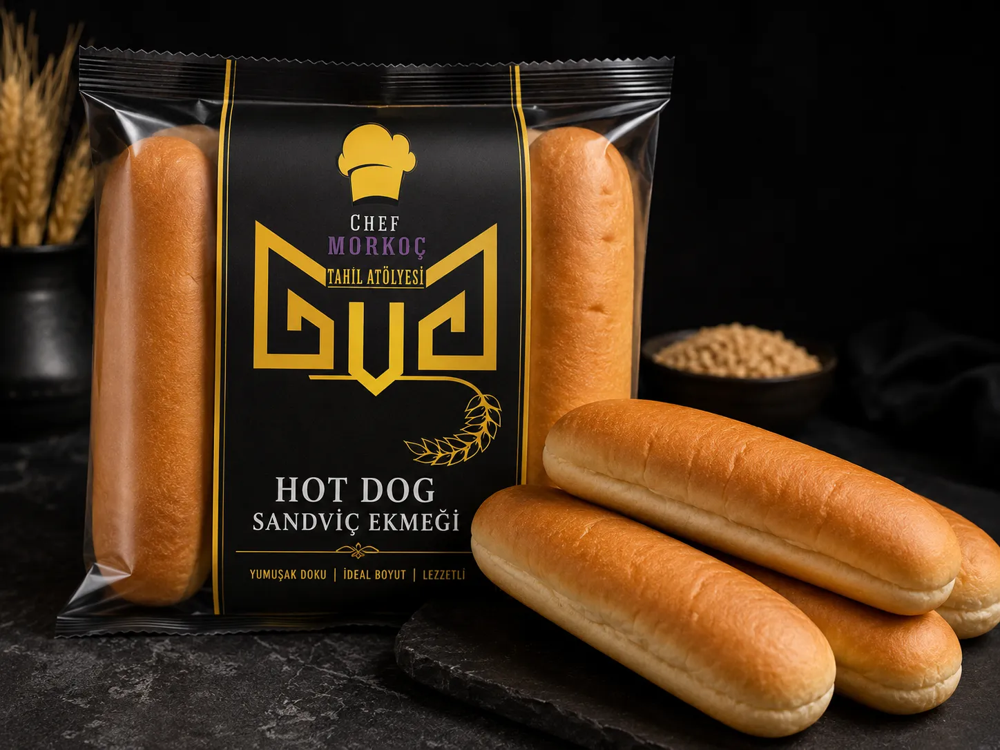 Hot dog sandviç ekmeği