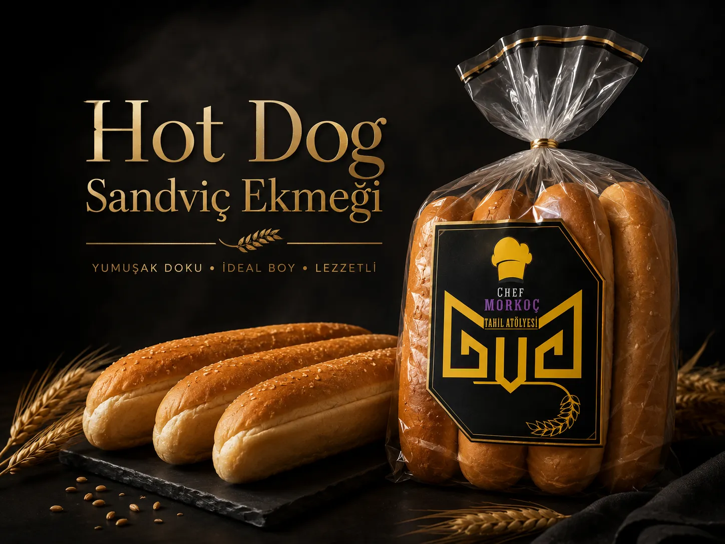 Hot dog sandviç ekmeği