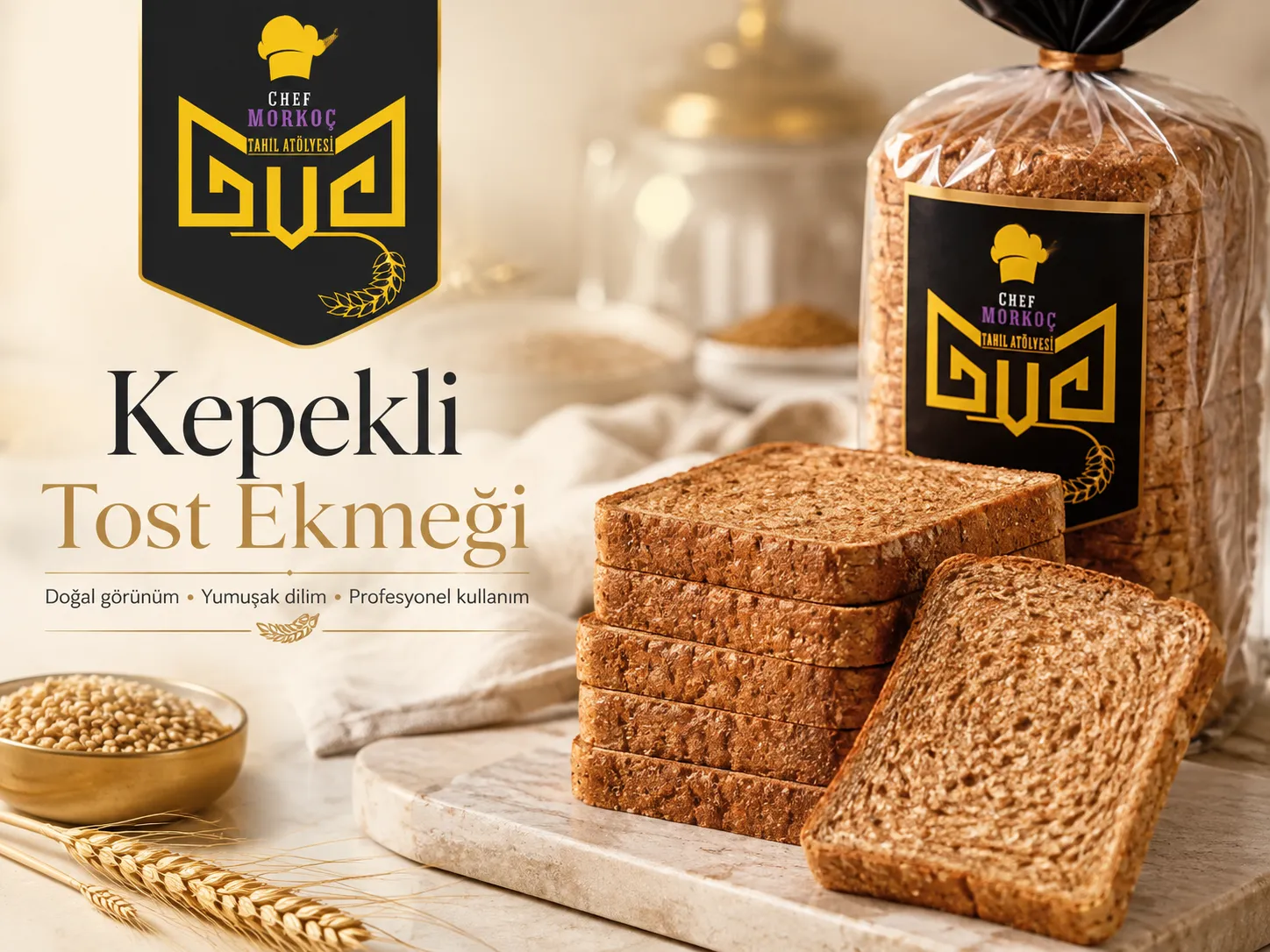 Kepekli tost ekmeği