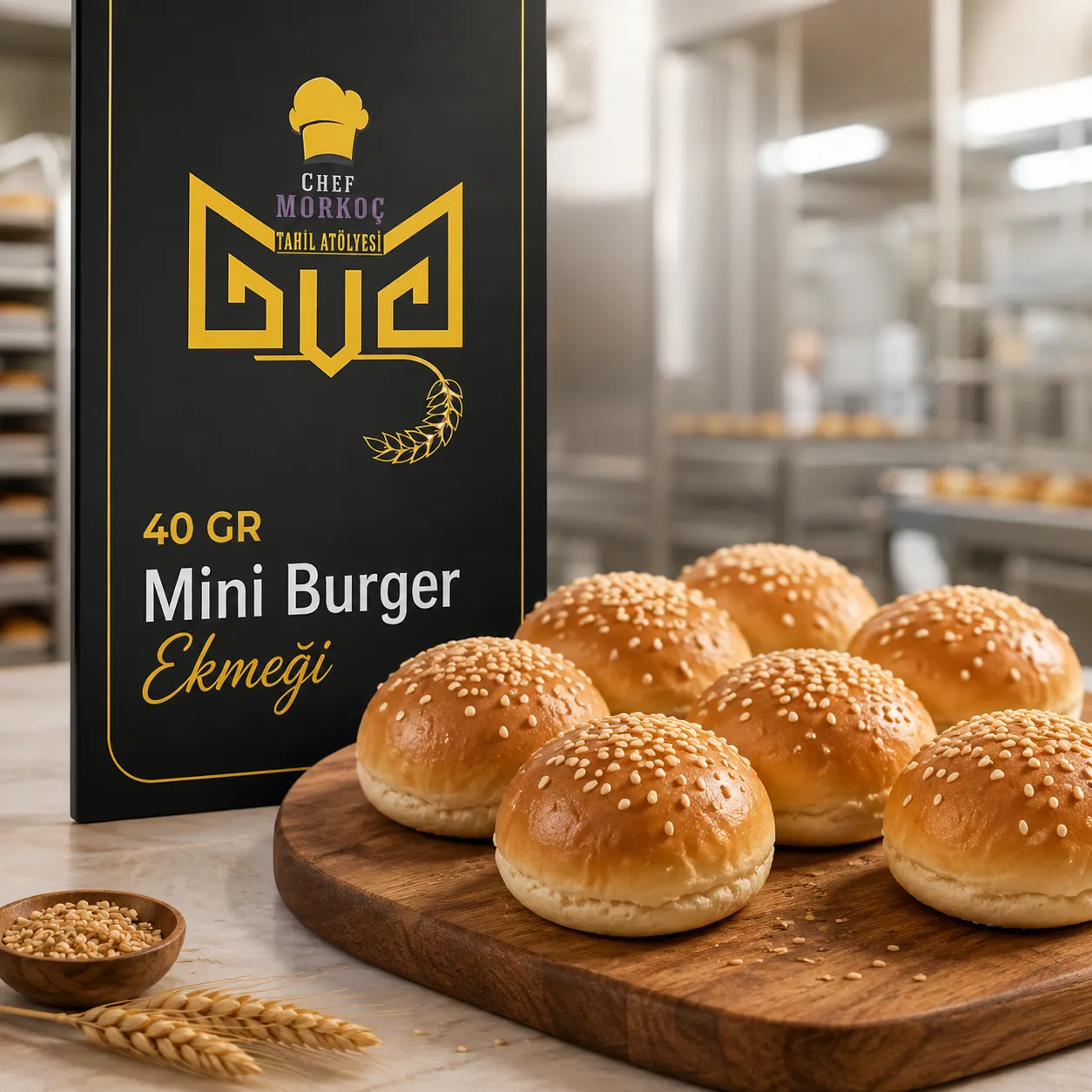 40 GR mini burger ekmeği