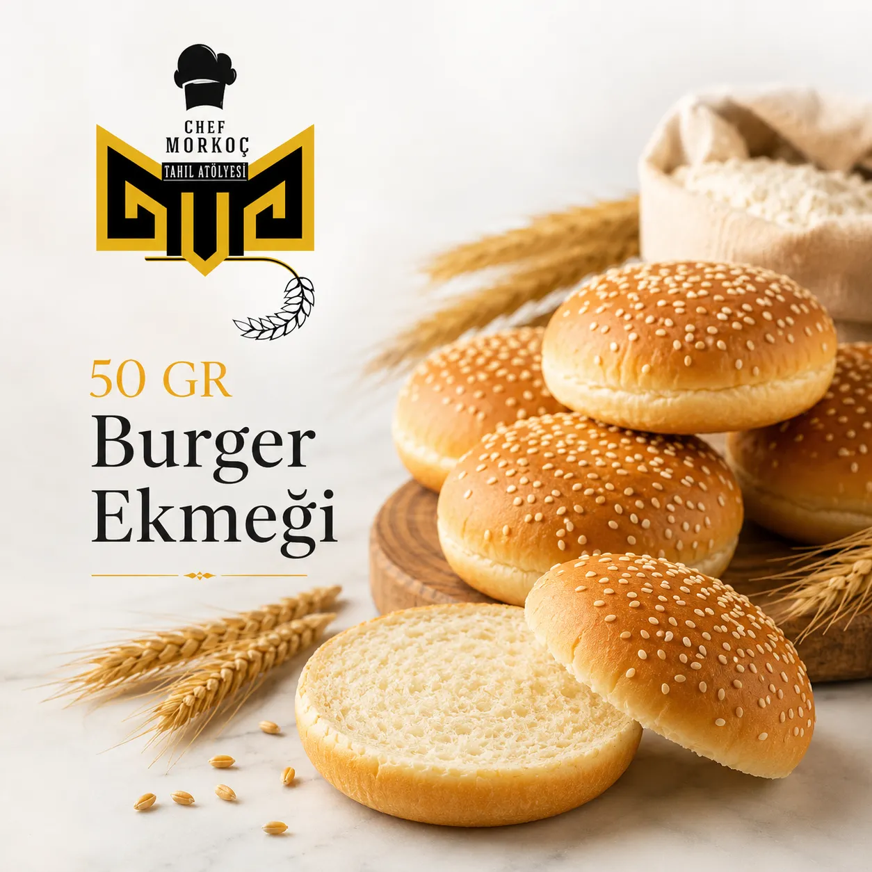 40 GR mini burger ekmeği