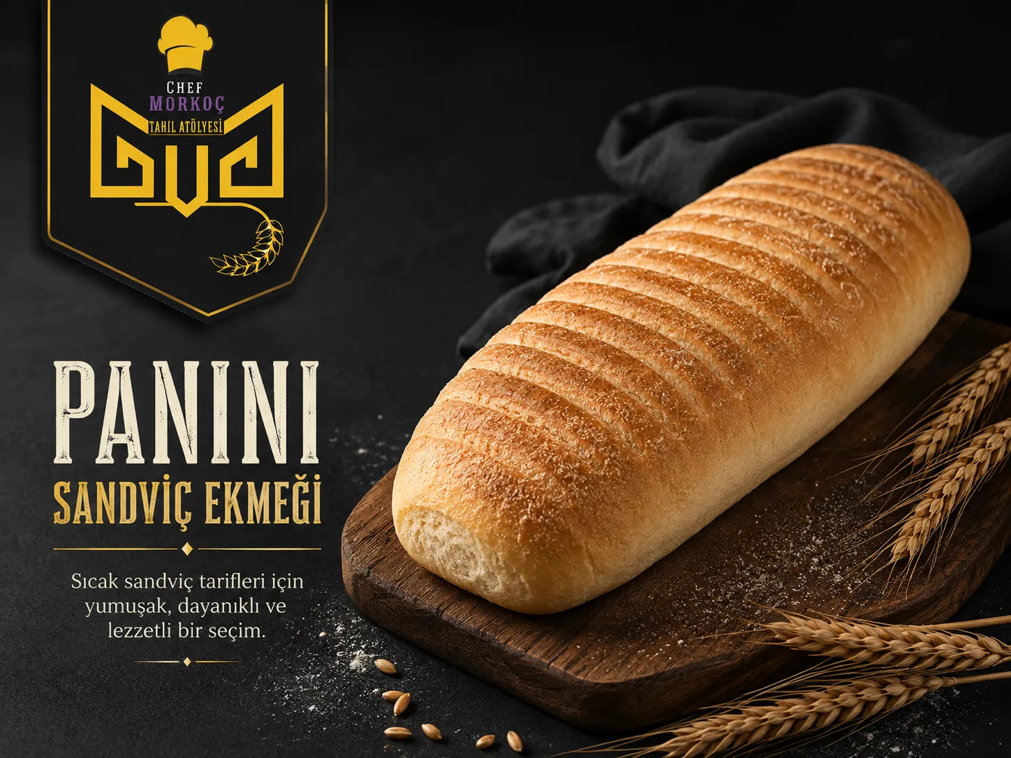 Panini sandviç ekmeği