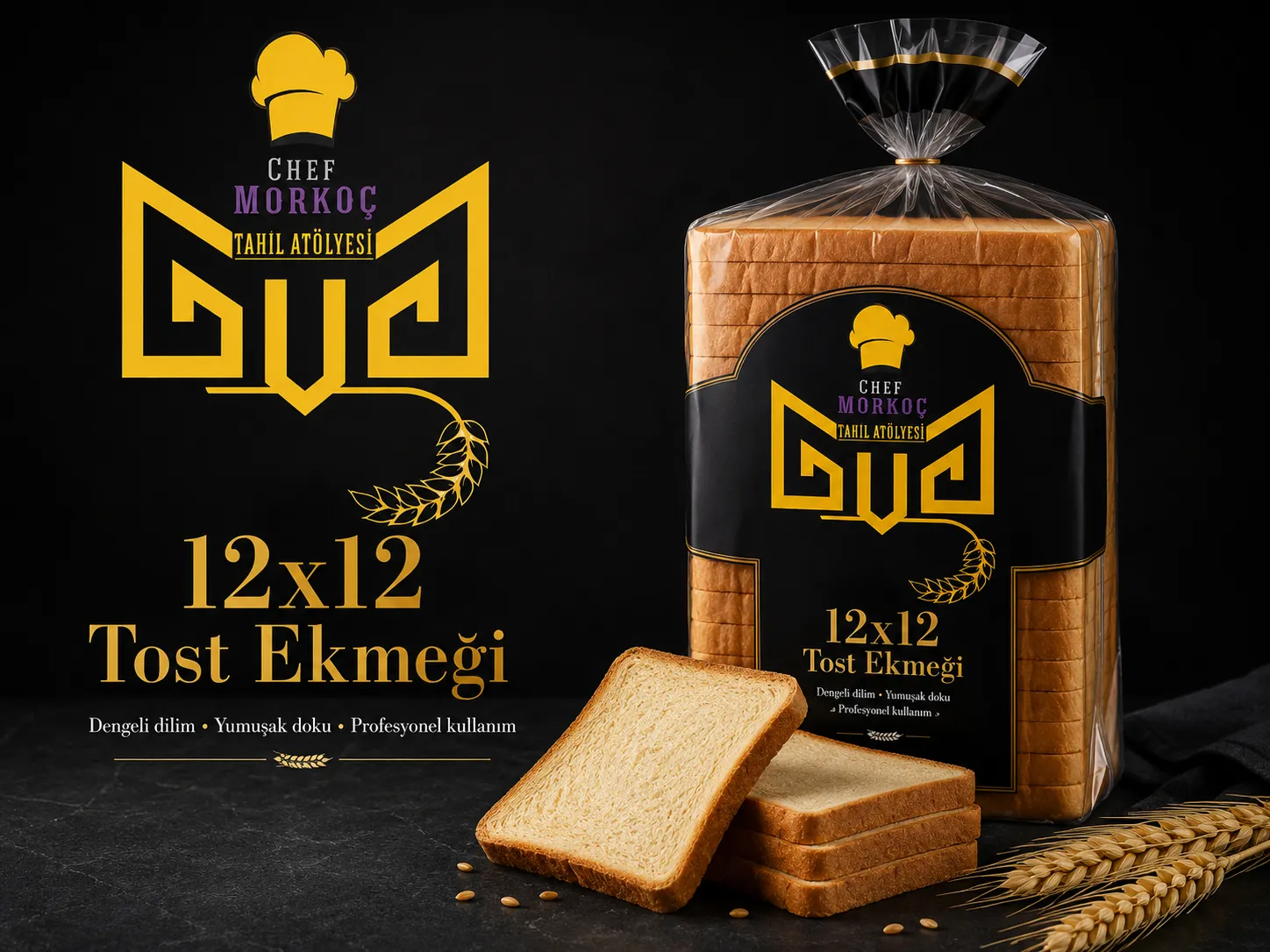 12x12 tost ekmeği